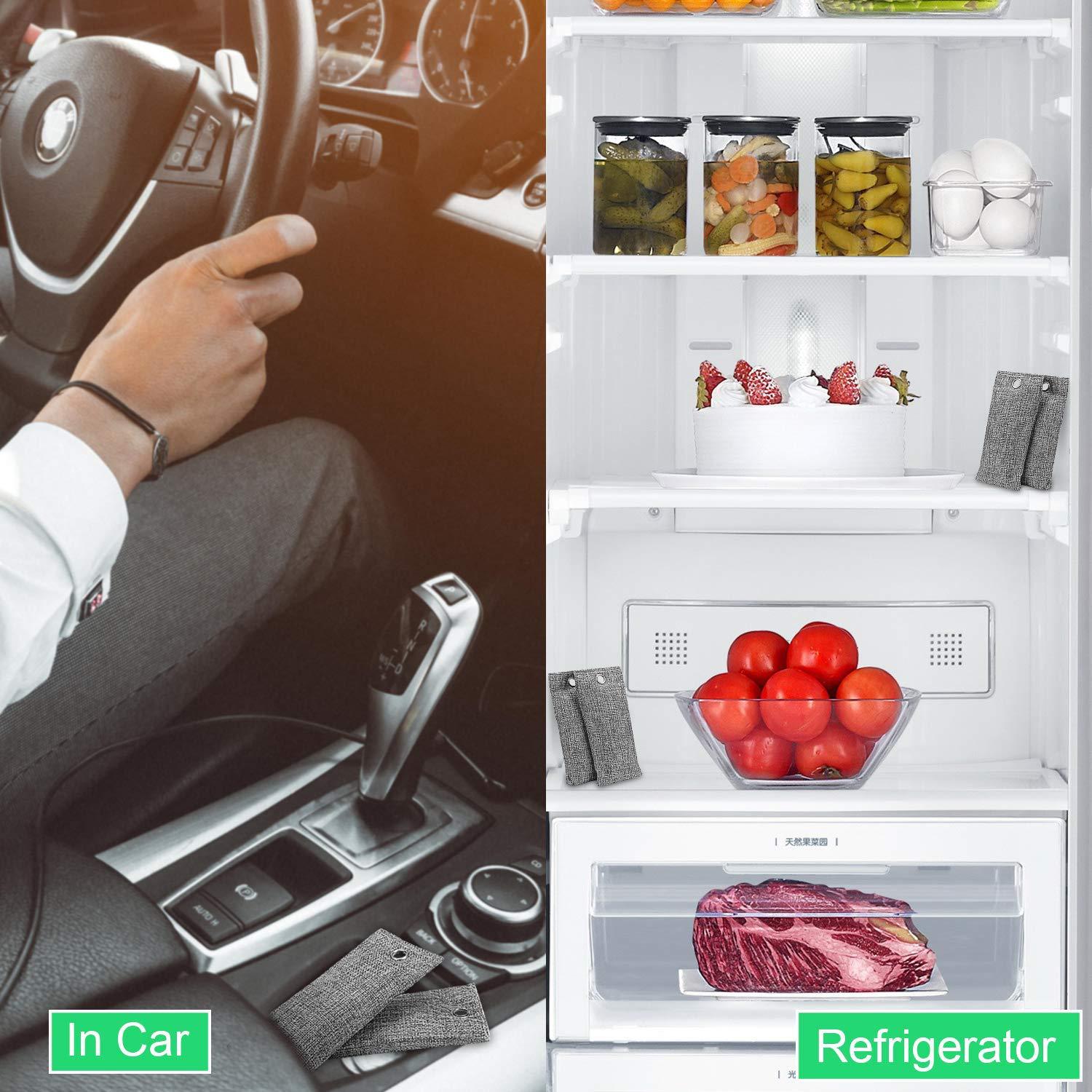 Bamboo Charcoal Air Purifier Bags – Natural Odor Absorber & Dehumidifier for Home, Car & Closet