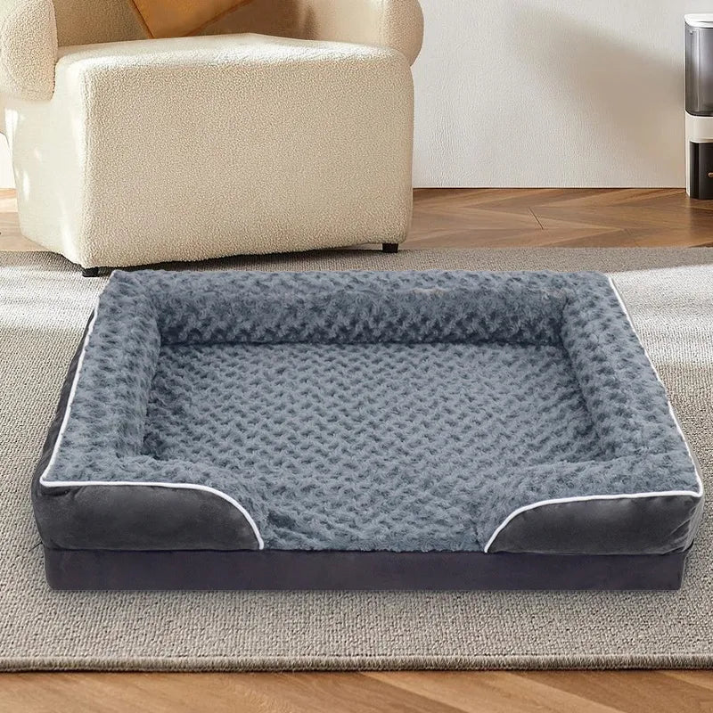 Waterproof Washable Dog Bed – Removable Cover Orthopedic Pet Bed for Dogs & Cats