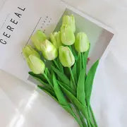 Artificial Tulip Flower Stems – 5PCS Faux Tulips for Home Decor, Vases & Gifts