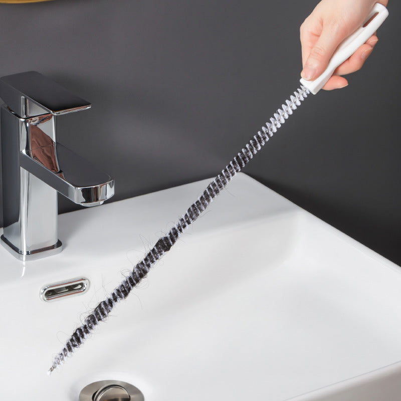 Drain Hair Cleaner Tool – Flexible Pipe Unclogger Brush for Sink & Shower Drains
