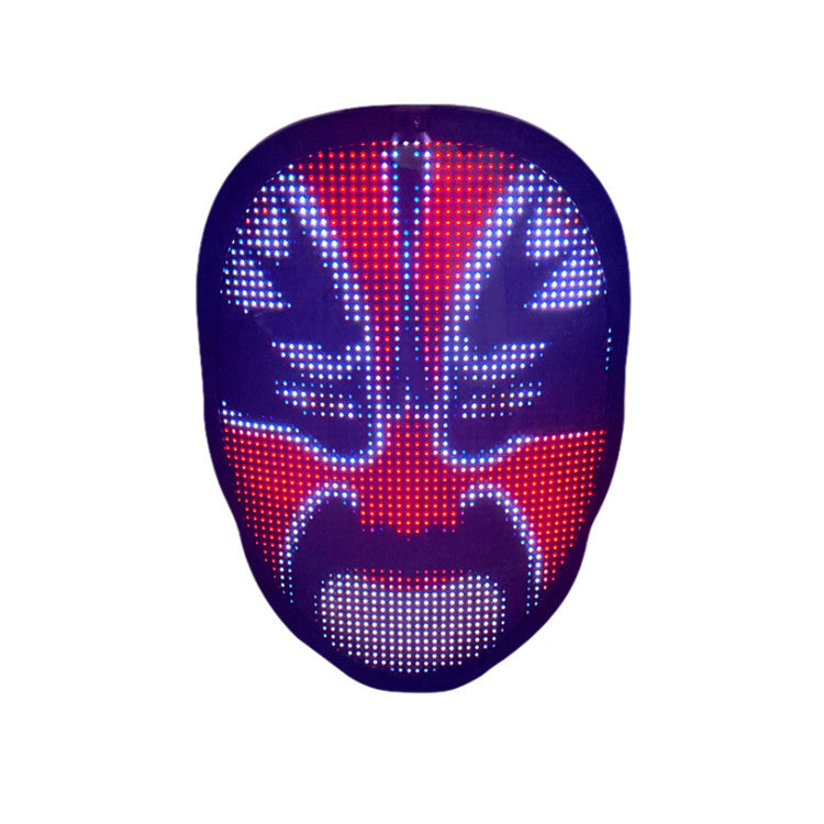 LED Face Changing Glow Mask – Light Up Costume Mask with Multiple Color Modes