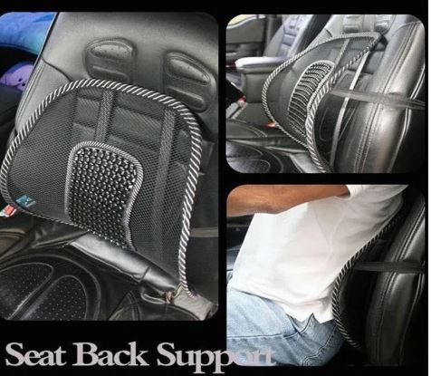 Car Seat Chair Back Cushion – Ergonomic Lumbar Support Memory Foam Pillow