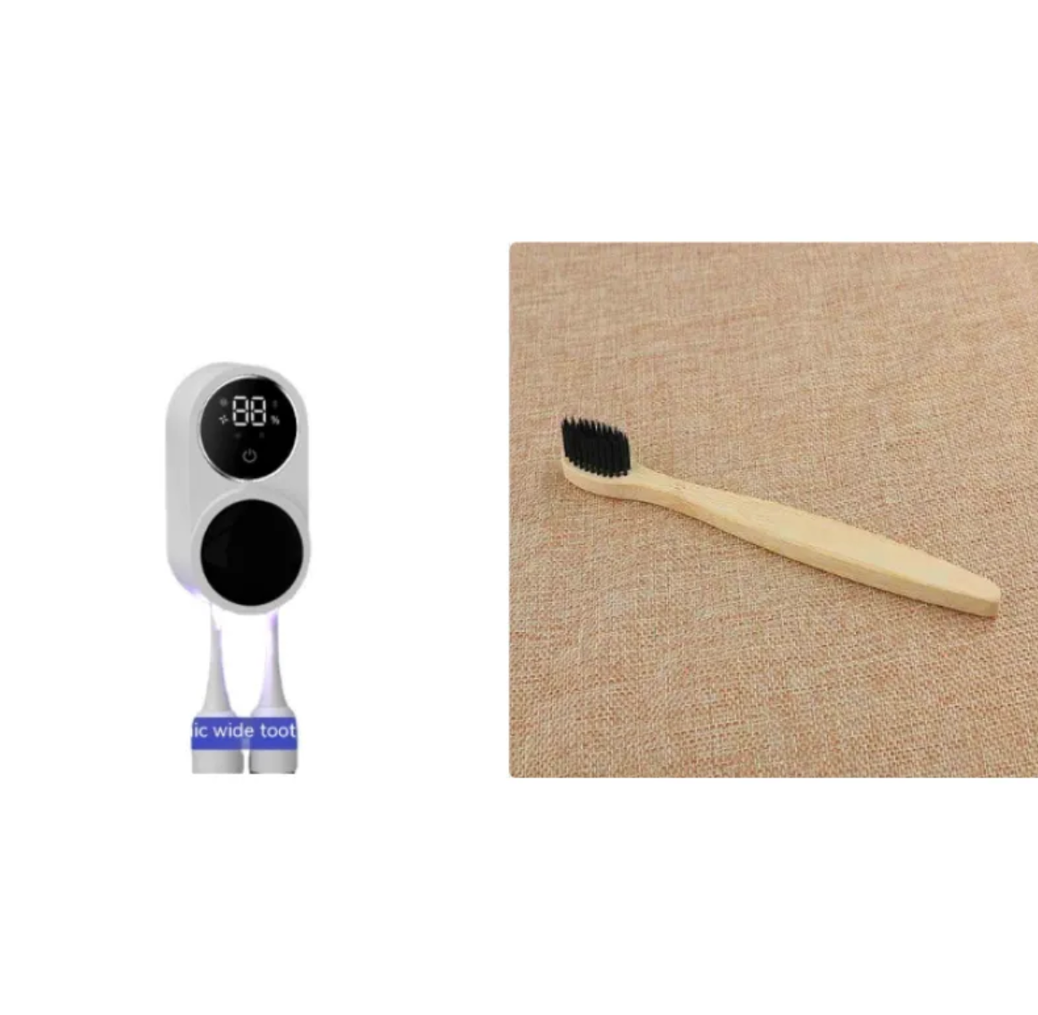 Portable UV Toothbrush Sanitizer – UV-C Toothbrush Cleaner & Holder for Bathroom Hygiene