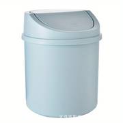 Mini Desktop Trash Can with Lid – Compact Plastic Tabletop Waste Bin for Home & Office