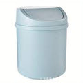 Mini Desktop Trash Can with Lid – Compact Plastic Tabletop Waste Bin for Home & Office