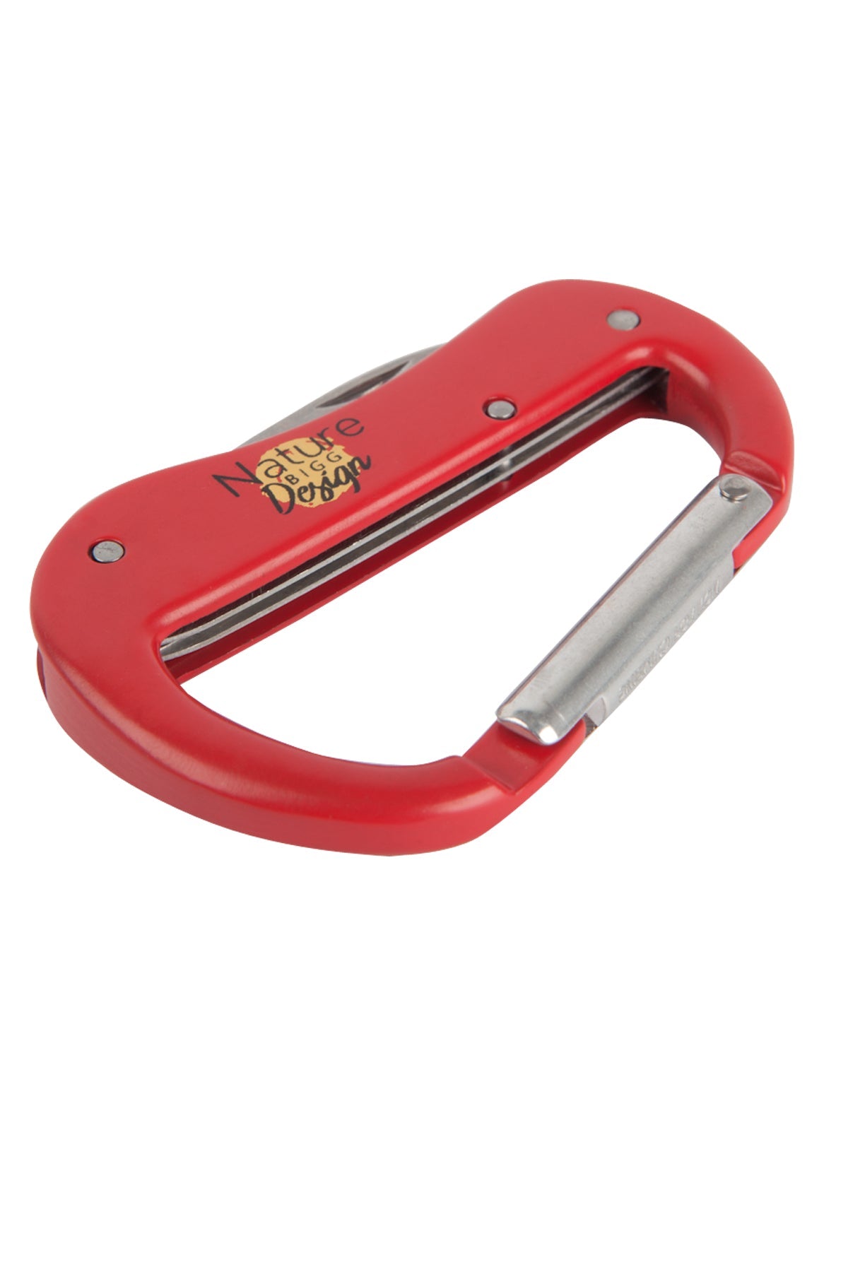 Multi-Tool Carabiner Pocket Tool – 4-in-1 Stainless Steel Camping Keychain Tool
