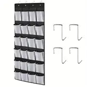 Over-the-Door Shoe Organizer – 24 Pocket Hanging Storage Rack