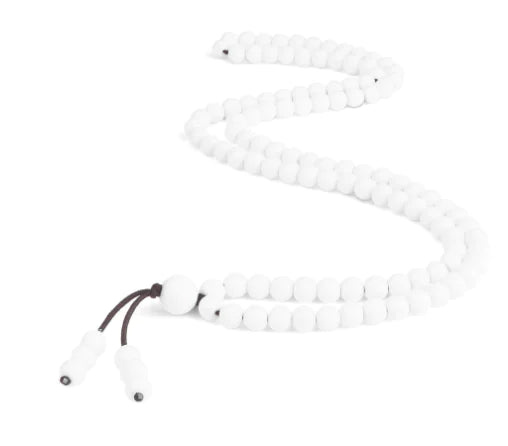 Men’s Natural Stone Beaded Necklace – 108 Mala Beads (Malachite Style)