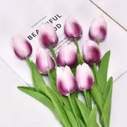 Artificial Tulip Flower Stems – 5PCS Faux Tulips for Home Decor, Vases & Gifts