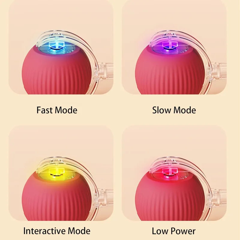 360° Smart Automatic Rolling Pet Ball – Interactive Dog & Cat Toy for Exercise & Entertainment