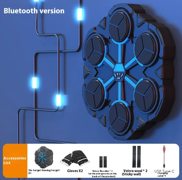 Smart Bluetooth Boxing Target Trainer – Interactive LED Punching Pad for Home Workout
