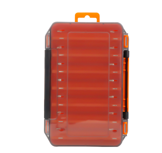 Dual-Sided Fishing Tackle Box – Compact Waterproof Lure Organizer with 14 Compartments