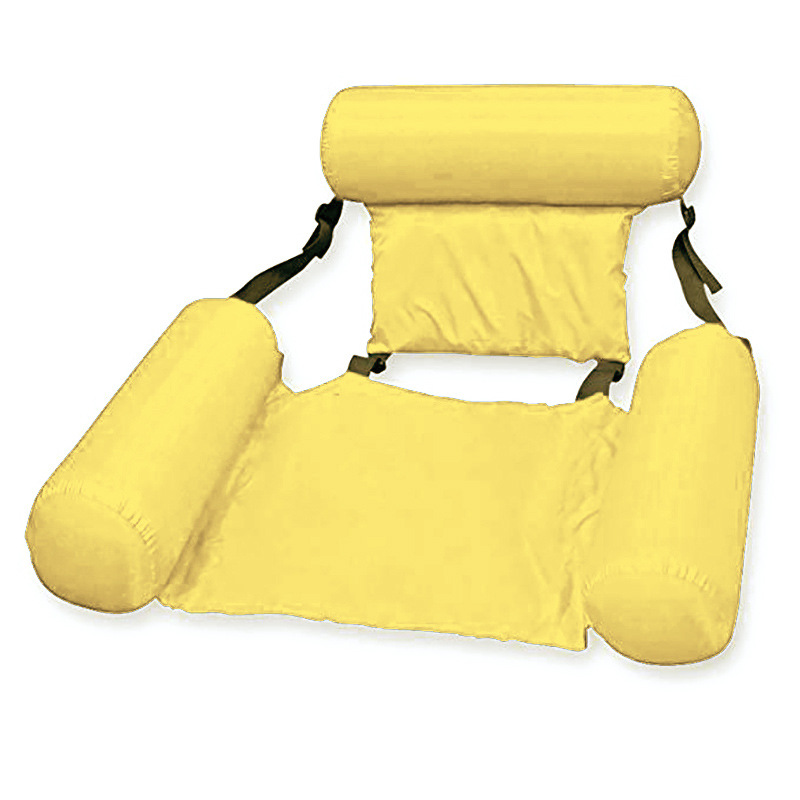 Foldable Inflatable Floating Hammock – Portable Water Lounger with Back & Foot Support