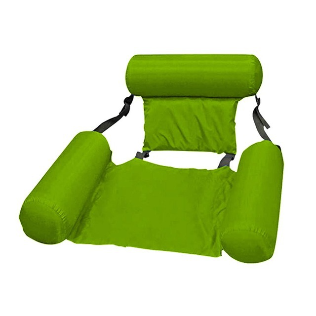 Foldable Inflatable Floating Hammock – Portable Water Lounger with Back & Foot Support