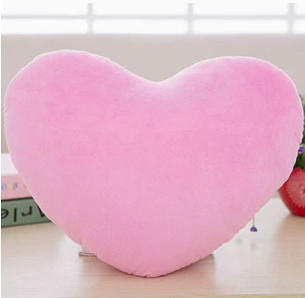 Cute Heart Plush Pillow – Soft Heart Shape Cushion for Home Decor, Sofa & Bedroom