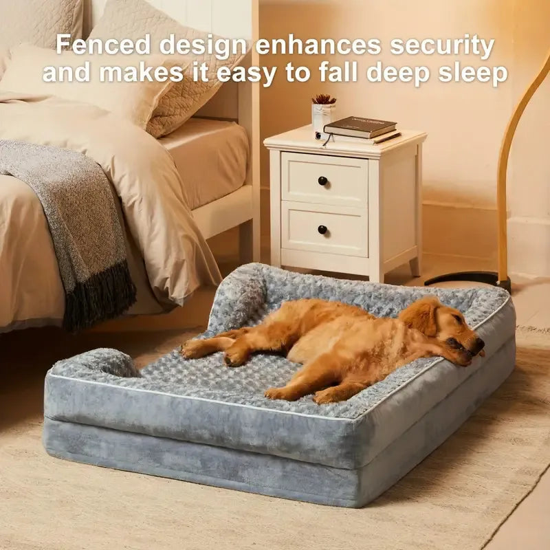 Waterproof Washable Dog Bed – Removable Cover Orthopedic Pet Bed for Dogs & Cats