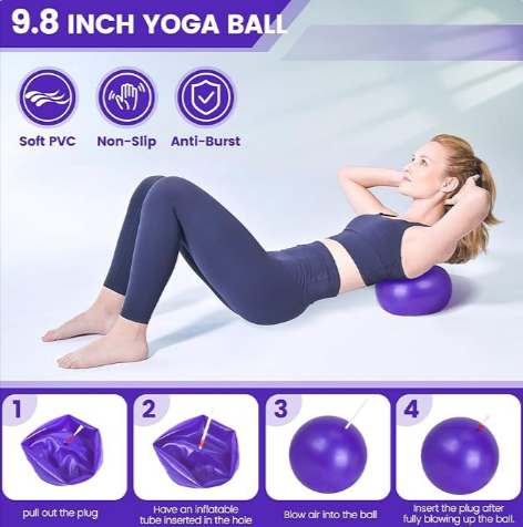 13-Piece Yoga & Pilates Workout Set – Full Body Fitness, Stretching & Home Exercise Kit