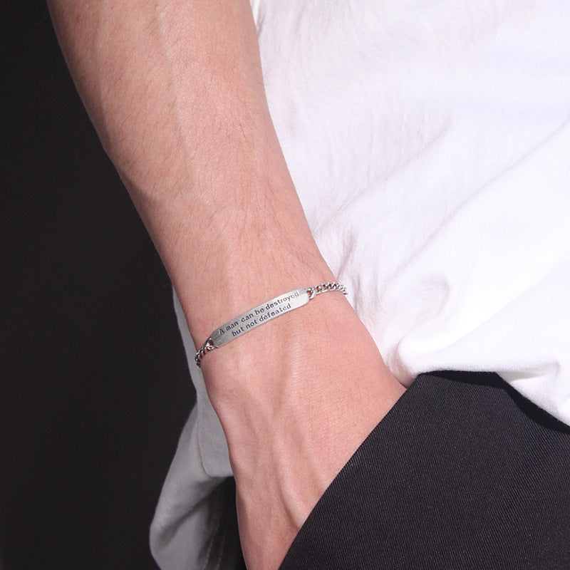 Vintage Thai Silver Bracelet for Men – Adjustable Fashion Chain Wrist Jewelry
