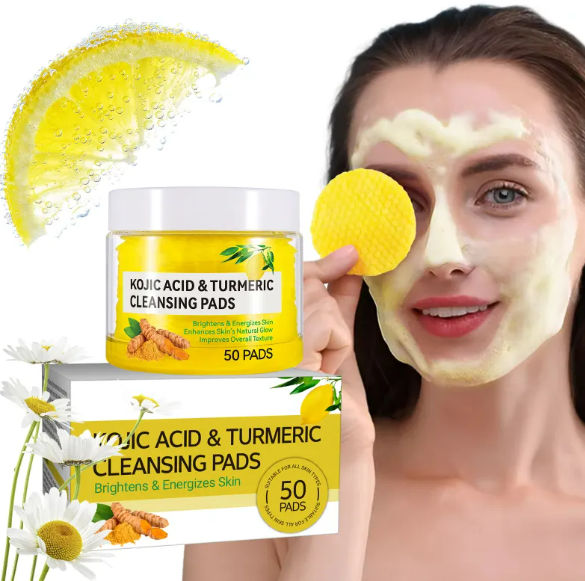 Turmeric Kojic Cloth – Brightening Exfoliating Cotton Cleansing Cloth