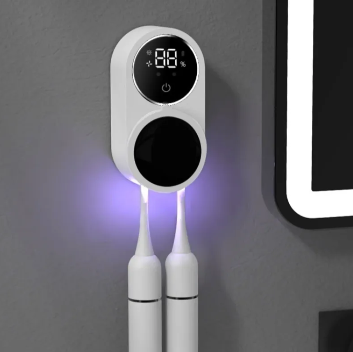 Portable UV Toothbrush Sanitizer – UV-C Toothbrush Cleaner & Holder for Bathroom Hygiene