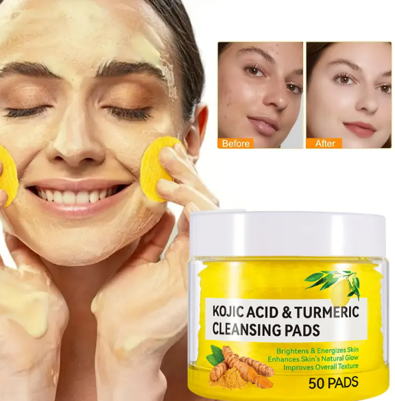 Turmeric Kojic Cloth – Brightening Exfoliating Cotton Cleansing Cloth