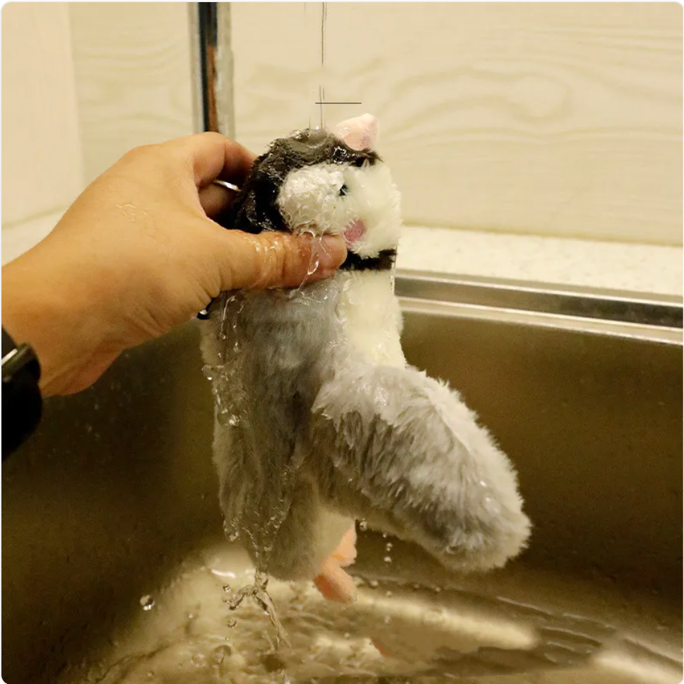 Interactive Plush Pet Toy – Moving & Sound-Activated Jumping Fish / Flapping Bird Toy