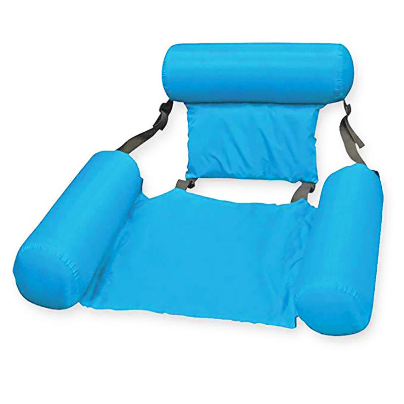 Foldable Inflatable Floating Hammock – Portable Water Lounger with Back & Foot Support