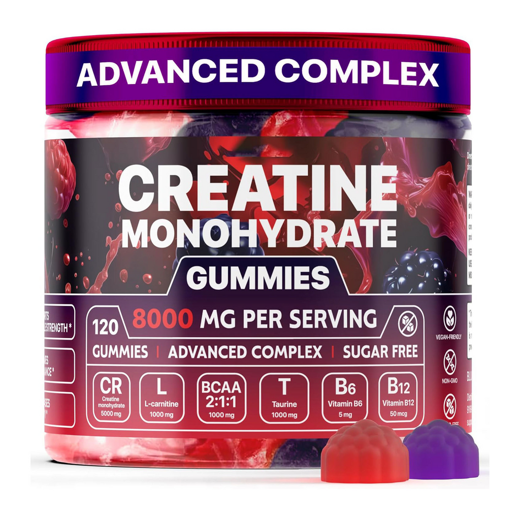 Muscle Boost Gummies – Creatine + Vitamin Energy Support Gummies for Active Lifestyle