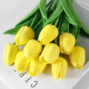 Artificial Tulip Flower Stems – 5PCS Faux Tulips for Home Decor, Vases & Gifts