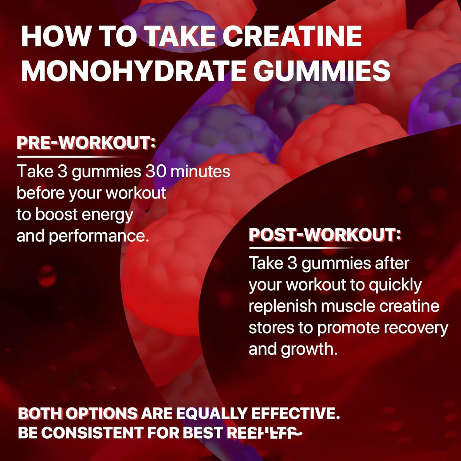 Muscle Boost Gummies – Creatine + Vitamin Energy Support Gummies for Active Lifestyle