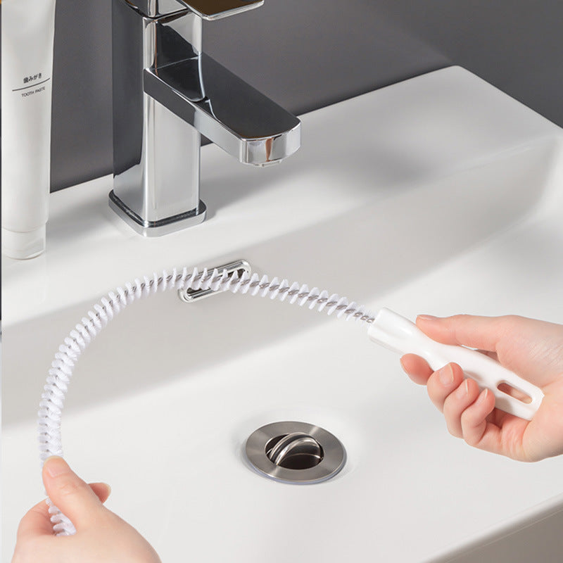 Drain Hair Cleaner Tool – Flexible Pipe Unclogger Brush for Sink & Shower Drains