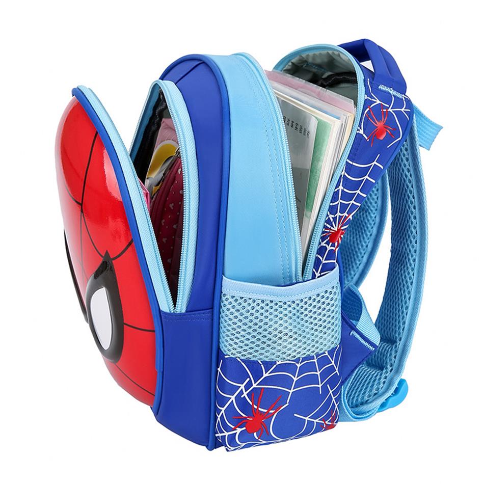 Kids 3D Spider Hero Backpack – Spiderman School Bag for Boys & Girls, Lightweight School Bookbag