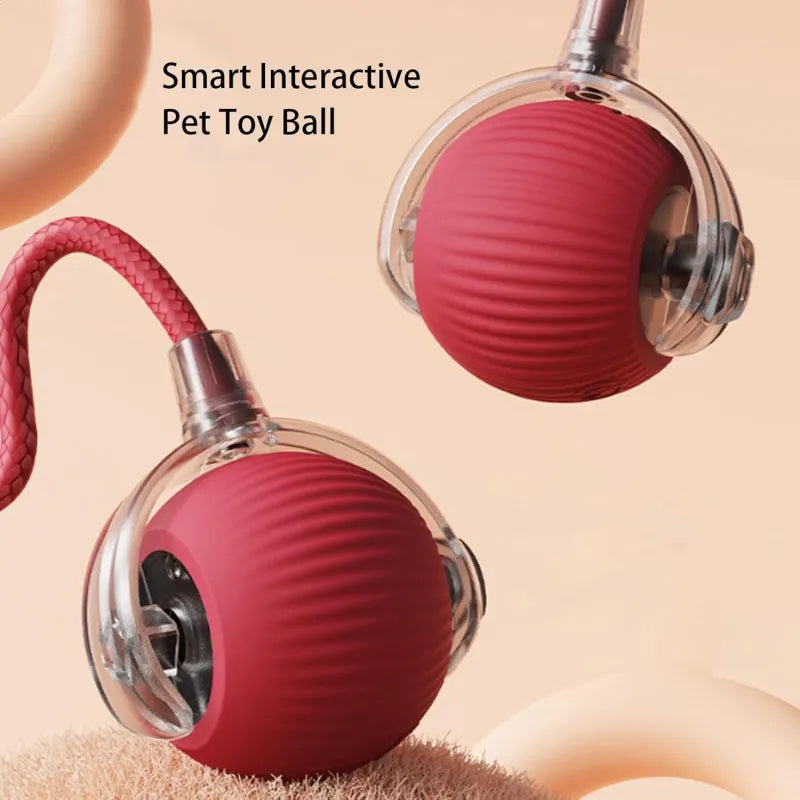 360° Smart Automatic Rolling Pet Ball – Interactive Dog & Cat Toy for Exercise & Entertainment