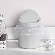 Mini Desktop Trash Can with Lid – Compact Plastic Tabletop Waste Bin for Home & Office