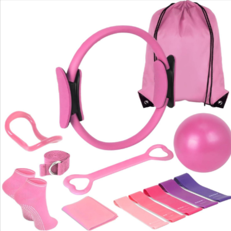 13-Piece Yoga & Pilates Workout Set – Full Body Fitness, Stretching & Home Exercise Kit