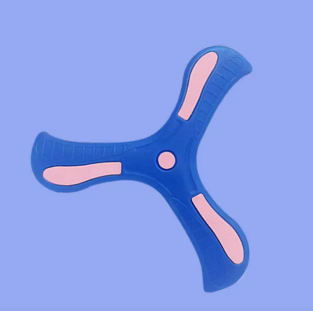 EVA Boomerang Toy – Flexible 3-Leaf Flying Boomerang for Kids Outdoor Play
