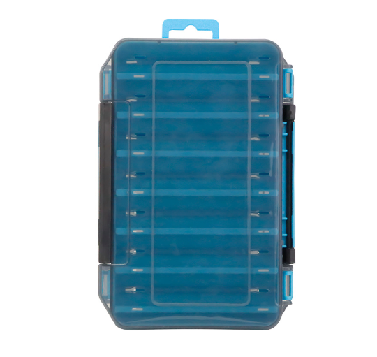 Dual-Sided Fishing Tackle Box – Compact Waterproof Lure Organizer with 14 Compartments