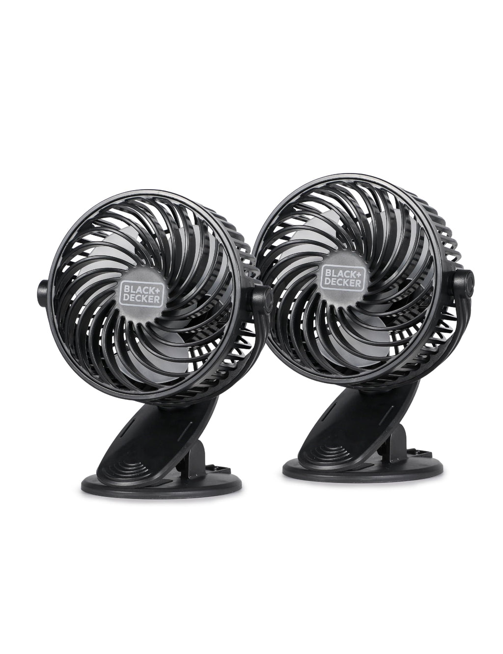 BLACK+DECKER 4” 2-in-1 Clip & Desk Fan – Convertible Portable Cooling Fan with 3-Speed Settings