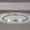 Vintage Thai Silver Bracelet for Men – Adjustable Fashion Chain Wrist Jewelry