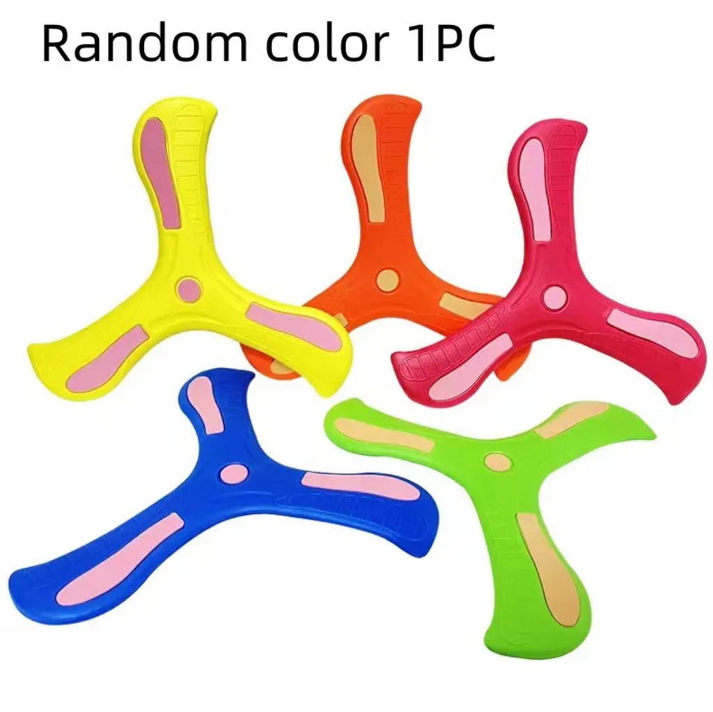 EVA Boomerang Toy – Flexible 3-Leaf Flying Boomerang for Kids Outdoor Play