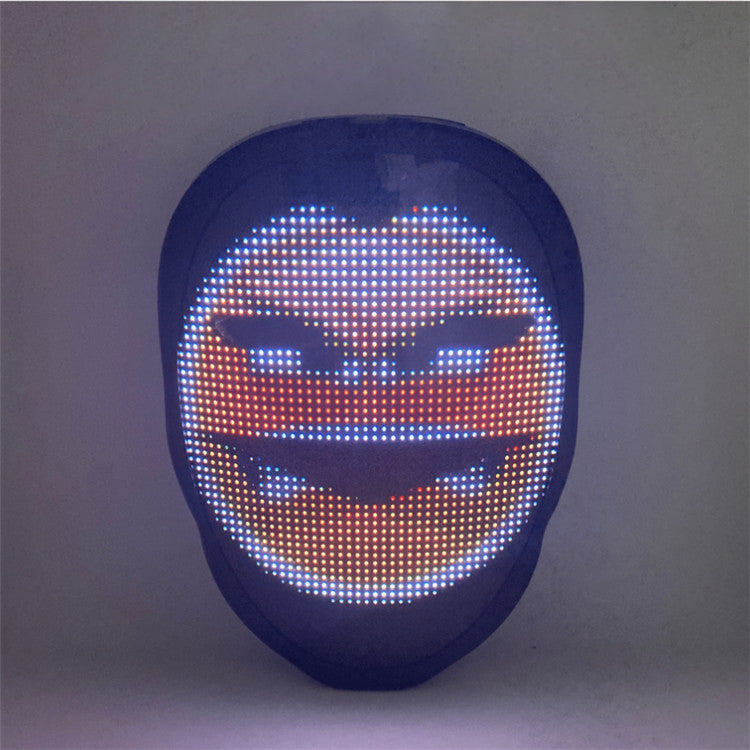 LED Face Changing Glow Mask – Light Up Costume Mask with Multiple Color Modes