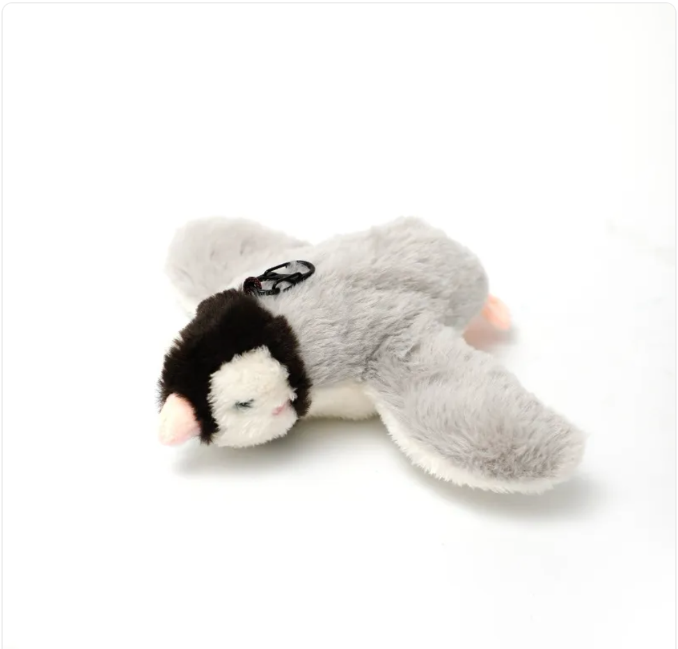 Interactive Plush Pet Toy – Moving & Sound-Activated Jumping Fish / Flapping Bird Toy