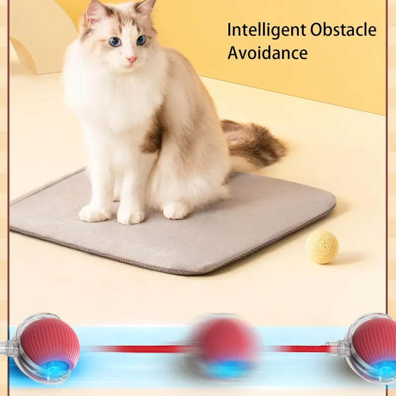 360° Smart Automatic Rolling Pet Ball – Interactive Dog & Cat Toy for Exercise & Entertainment
