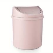 Mini Desktop Trash Can with Lid – Compact Plastic Tabletop Waste Bin for Home & Office