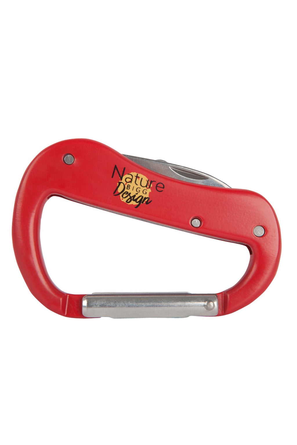 Multi-Tool Carabiner Pocket Tool – 4-in-1 Stainless Steel Camping Keychain Tool