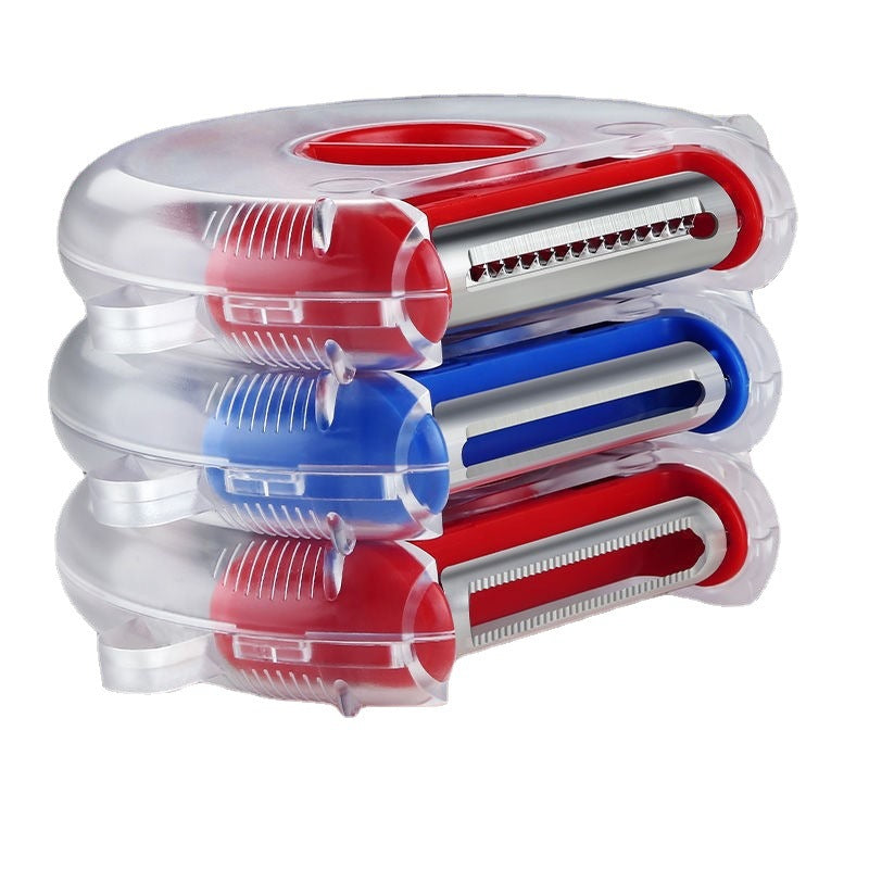 3-in-1 Rotating Fruit Peeler – Multi-Function Vegetable Peeler & Grater Tool