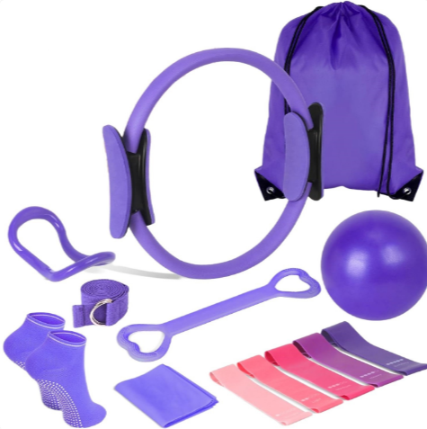 13-Piece Yoga & Pilates Workout Set – Full Body Fitness, Stretching & Home Exercise Kit