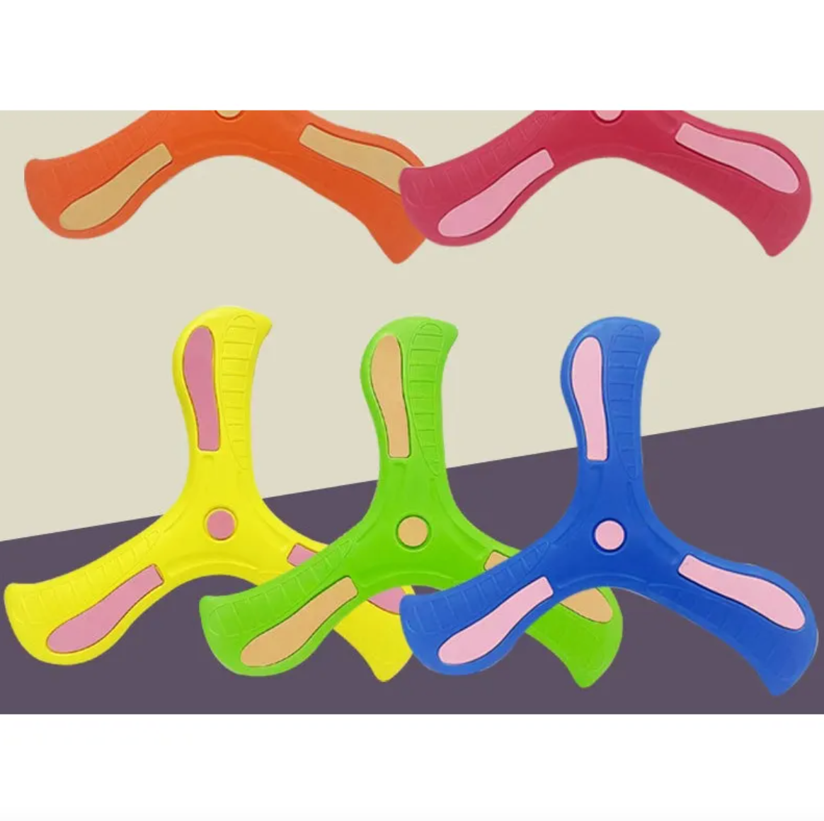 EVA Boomerang Toy – Flexible 3-Leaf Flying Boomerang for Kids Outdoor Play