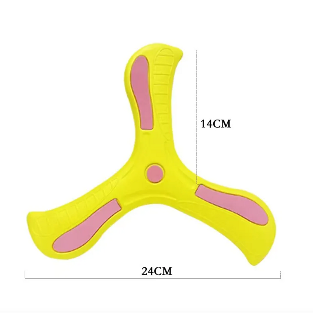 EVA Boomerang Toy – Flexible 3-Leaf Flying Boomerang for Kids Outdoor Play