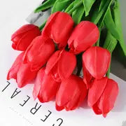 Artificial Tulip Flower Stems – 5PCS Faux Tulips for Home Decor, Vases & Gifts